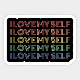 I Love Myself Sticker